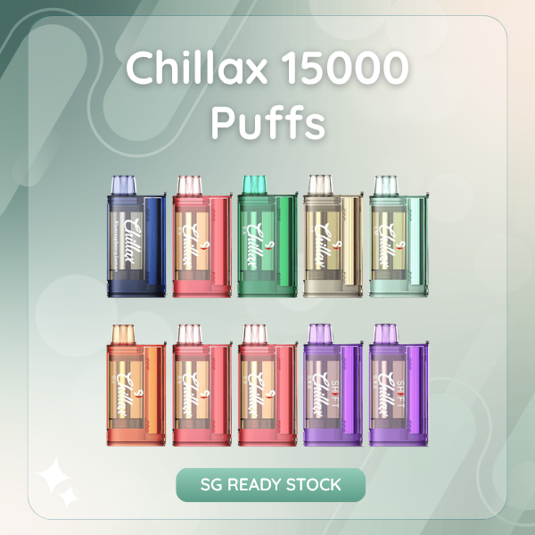 Chillax 15000 Puffs disposable vape featuring smart LED screen and sleek design