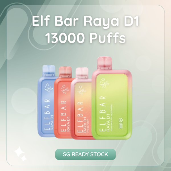 Elf Bar Raya D1 13000 Puffs Disposable Vape with Smart LED Display Screen