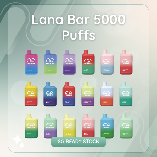 Lana Bar 5000 Puffs rechargeable disposable vape device with ergonomic mouthpiece