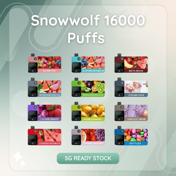 Snowwolf 16000 Puffs Disposable Smart Pod with HD Screen Display