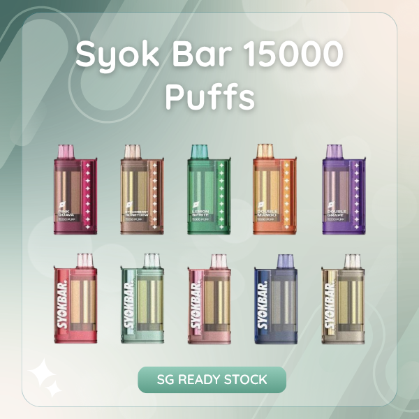 Syok Bar 15000 Puffs Disposable Vape Device with Smart LED Screen