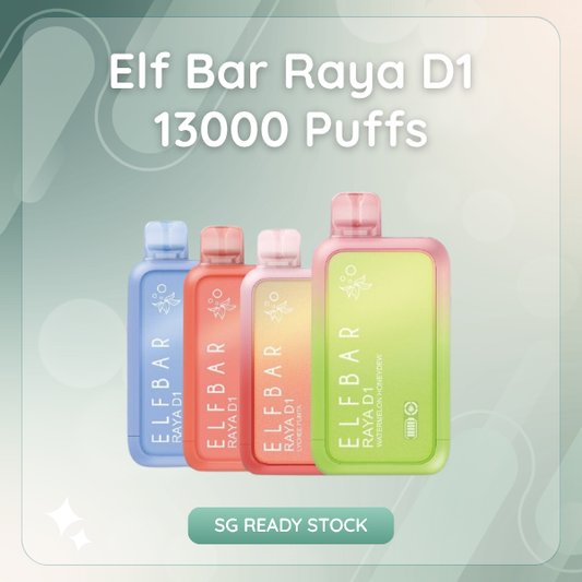 Elf Bar Raya D1 13000 Puffs Disposable Vape with Smart LED Display Screen