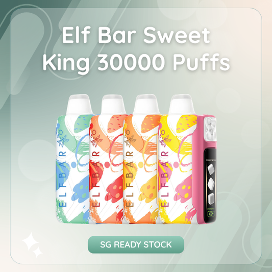 Elf Bar Sweet King 30000 Puffs Disposable Vape with Digital Battery and E-Liquid Screen