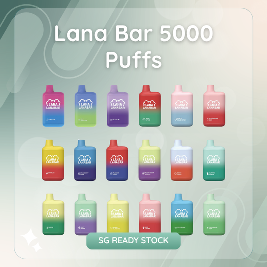 Lana Bar 5000 Puffs rechargeable disposable vape device with ergonomic mouthpiece