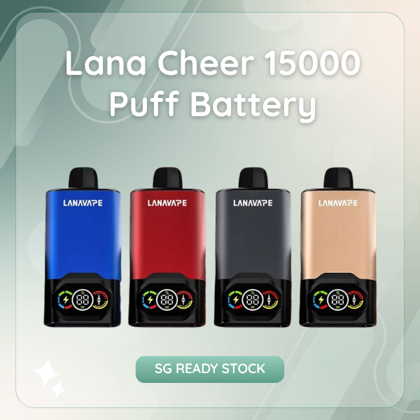 Lana Cheer 15000 Puffs battery device with smart LED display screen