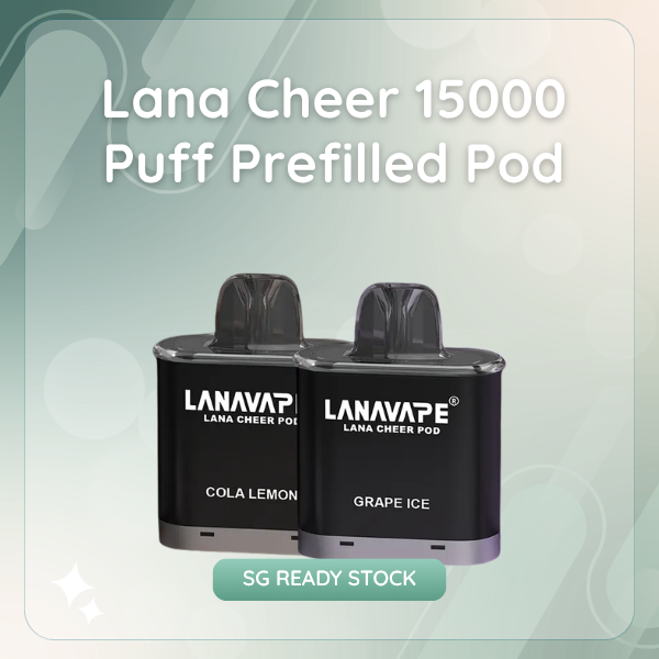 Lana Cheer 15000 Puffs Prefilled Pod device featuring smart LED battery screen