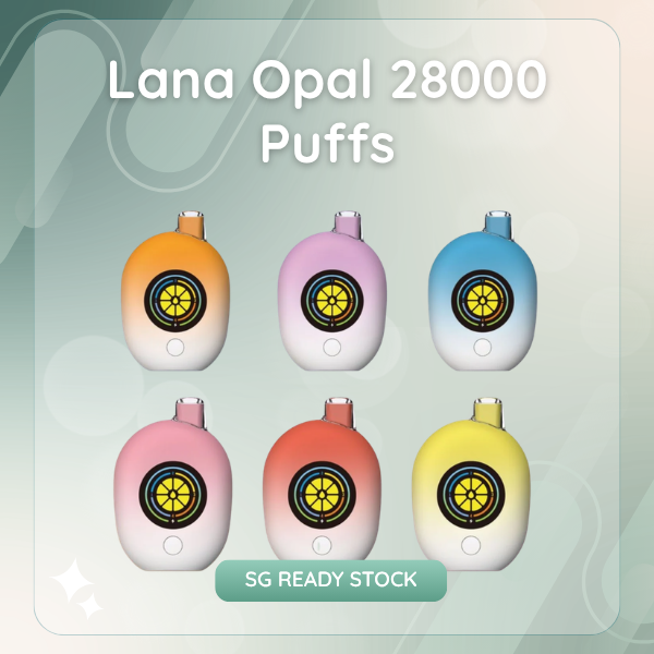 Lana Opal 28000 Puffs disposable vape device with smart LED display  