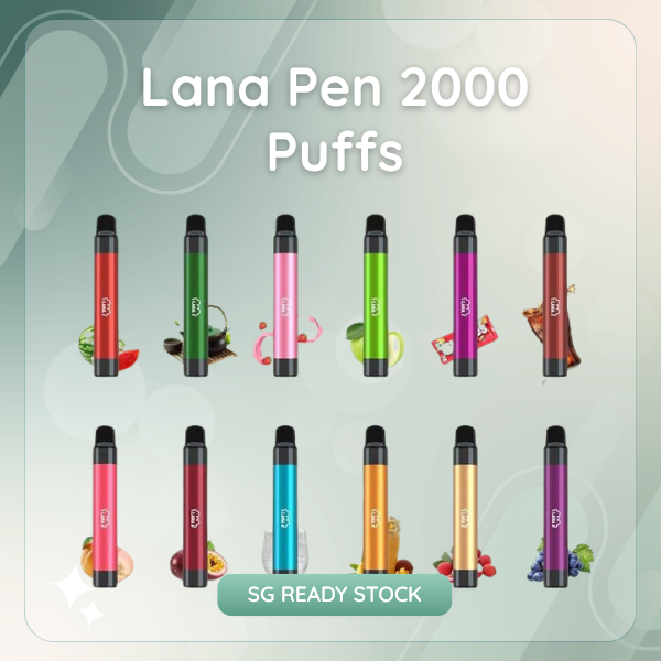 Lana Pen 2000 Puffs disposable vape device in sleek ergonomic body