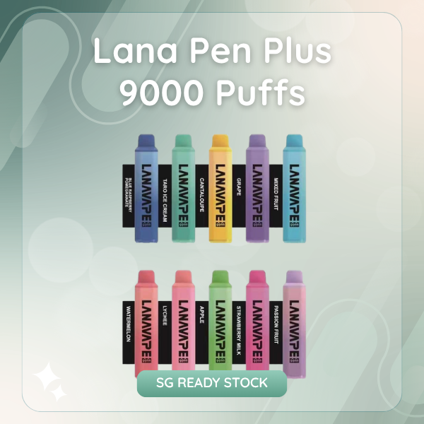 Lana Pen Plus 9000 Puffs Rechargeable Disposable Vape Device Front View