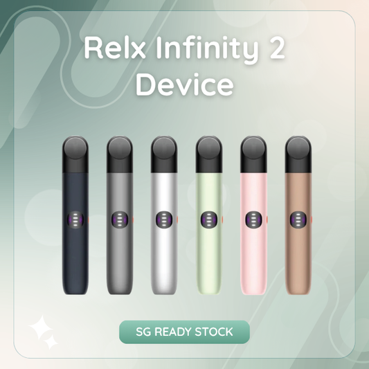RELX Infinity 2 Plus Device with 3 Adjustable Power Modes and Orange Side Button