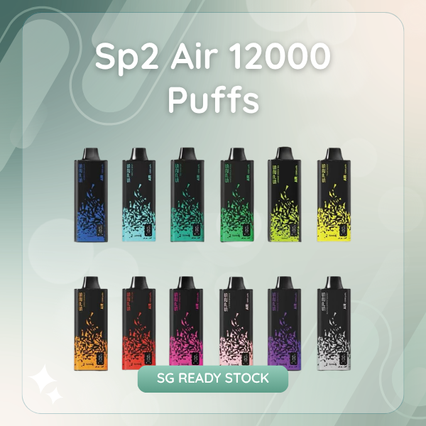 SP2 Air 12000 Puffs disposable vape device featuring smart LED battery screen
