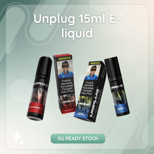 Unplug E-Liquid 15ml Salt Nicotine Bottle for Refillable Pod Systems