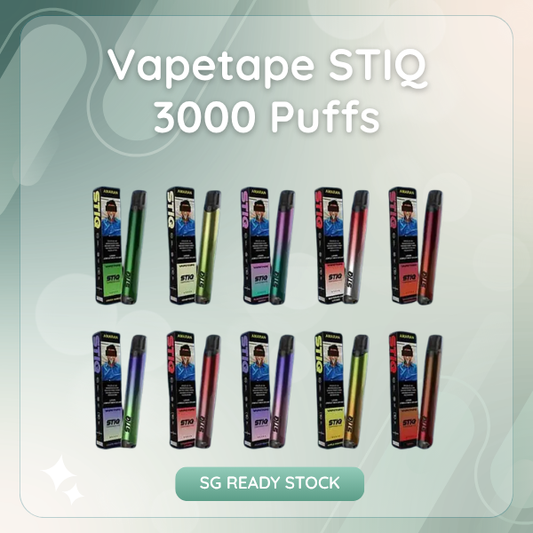 Vapetape STIQ 3000 Puffs disposable vape pod front view